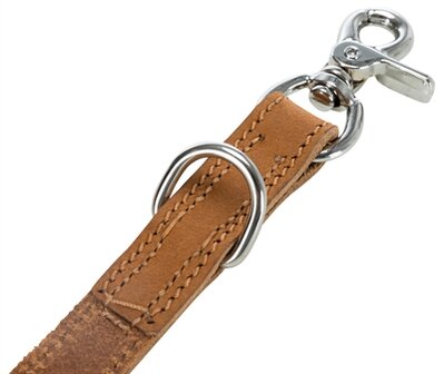 Trixie hondenriem rustic heartbeat verstelbaar vetleer bruin