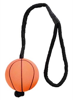 Trixie sportbal aan touw schuimrubber drijvend assorti