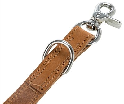 Trixie hondenriem rustic heartbeat verstelbaar vetleer bruin