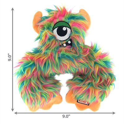 Kong frizzle frazzle met piep en kreukelgeluid verstevigd