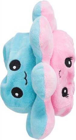 Trixie octopus omkeerbaar pluche grijs / geel