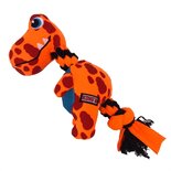 Kong signature dynos fleece met piep assorti