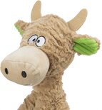 Trixie hondenspeelgoed koe pluche touw