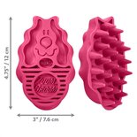Kong zoomgroom rubber borstel roze
